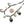 Moroccan Silver, Agate & Glass Necklace, 18 inches Long