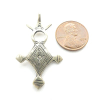 Moroccan Silver Tuareg Agadez Cross, Small, 42mm