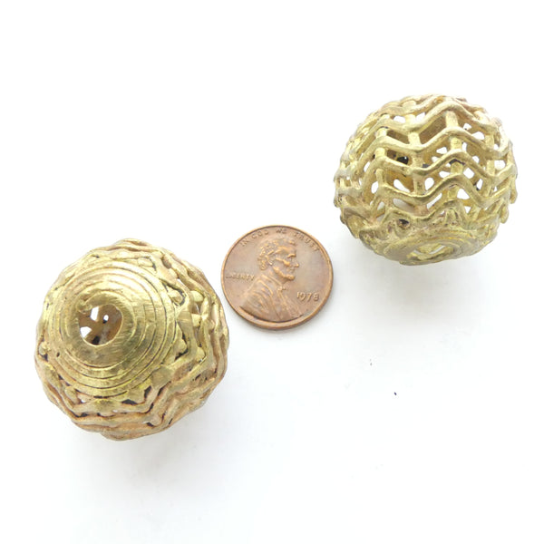 Brass, Lost Wax Cast Round, Sold Individually, 26mm Diameter
