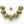 Brass, Vintage Large Oblate Thick Walled, but Hollow Beads, 24x27mm with Slight Variations