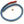 Vinyl Heishi 14mm Diameter, Blue Mixed with Black and a Red Section on 27-inch Strand