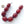 Red Amber, Vintage East African, Oval 27x20mm, Strand of 8