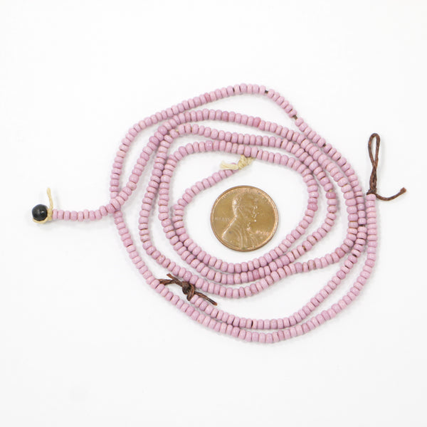 Seed Beads, Vintage Pink 2-3mm Diameter, Set of Two Strands Total of 30 inches