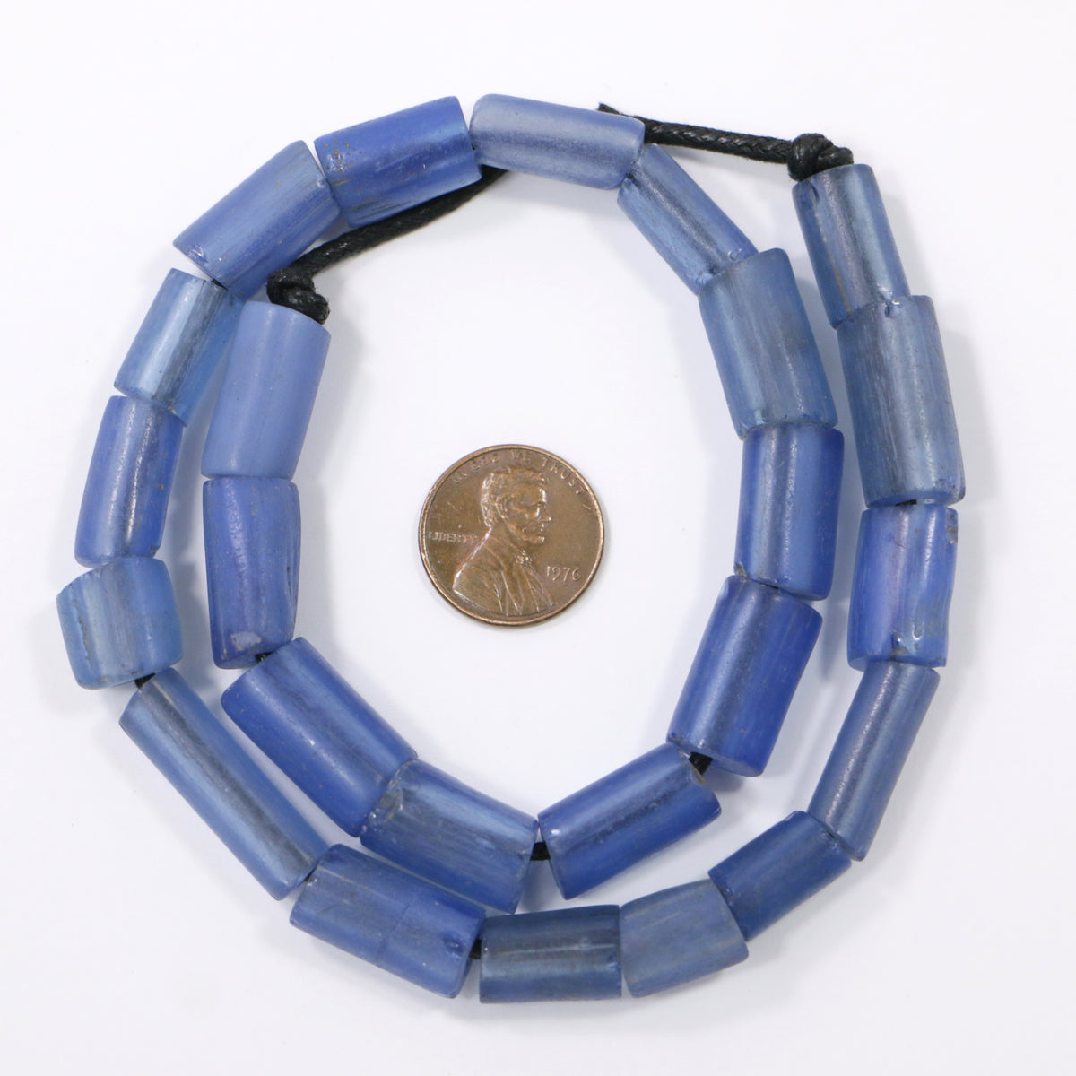 Blue, Antique Tubular Beads, Known as Cori, Most 10mm Diameter x 20mm ...