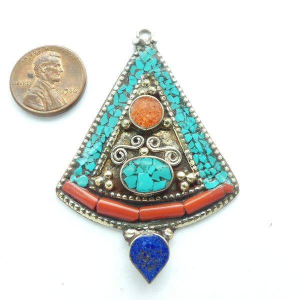 Himalayan Pendant with Mixed Stones