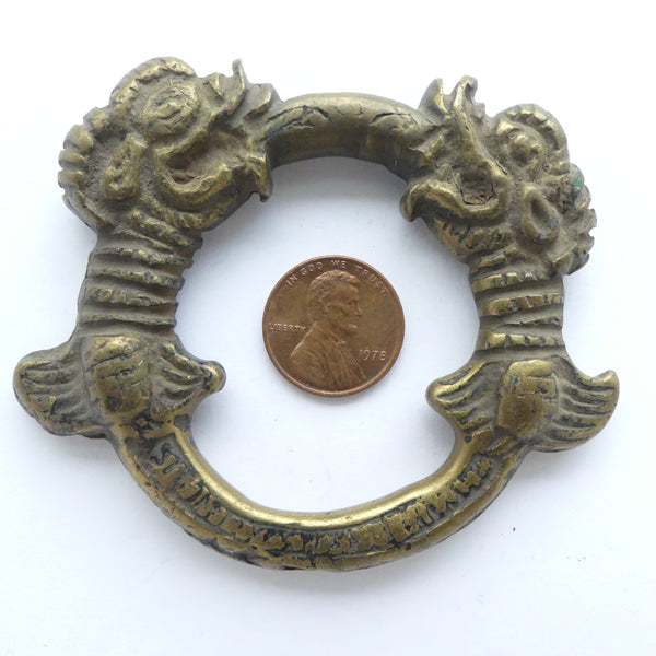 Pendant, Brass, Actually It's a Door Knocker, 3 inches diameter
