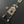 Turkoman Style White Metal Pendant with Cabochons, Dangles & Chain, Pendant  35x75mm
