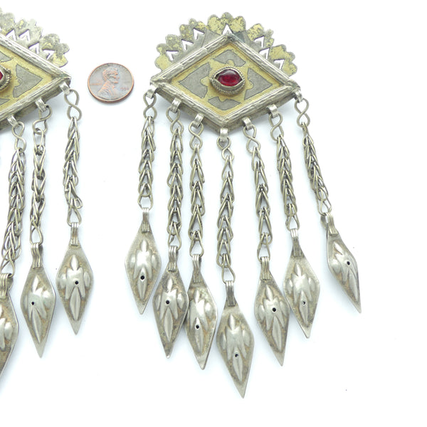 Turkoman Clasp Components Made Into Pendants, 60mm Wide, Sold Individually