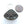 Mixed Metals Container, Antique Japanese, Triangle Shape 27x22mm