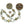 Koma, Antique Bhutanese Pair of Clips for Fastening Woman's Dress, 2 inches Diameter
