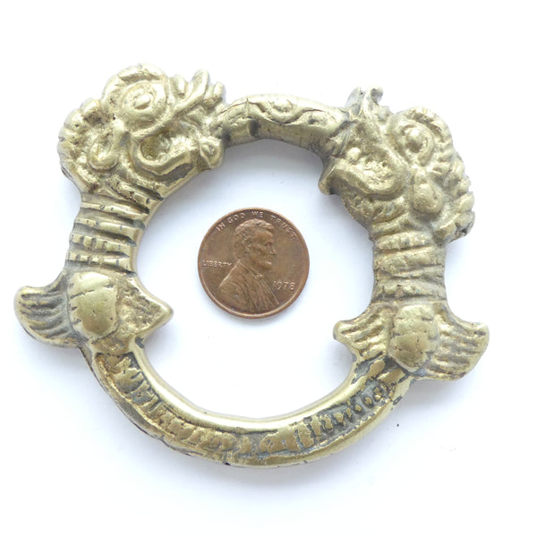 Pendant, Brass, Actually It's a Tibetan Style Door Knocker, 3 inches Diameter