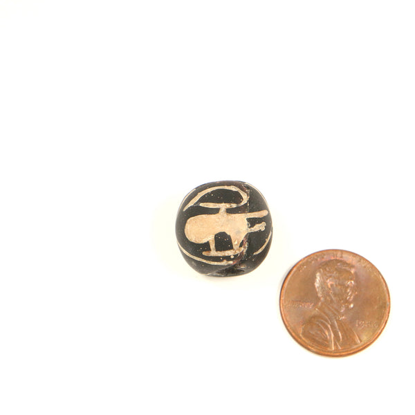 Bird Bead, Indonesian, Replica of Ancient Bead, 18mm diameter