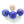 Boshan Starburst Beads, Round Opaque Blue, 20mm Diameter, Sold Individually