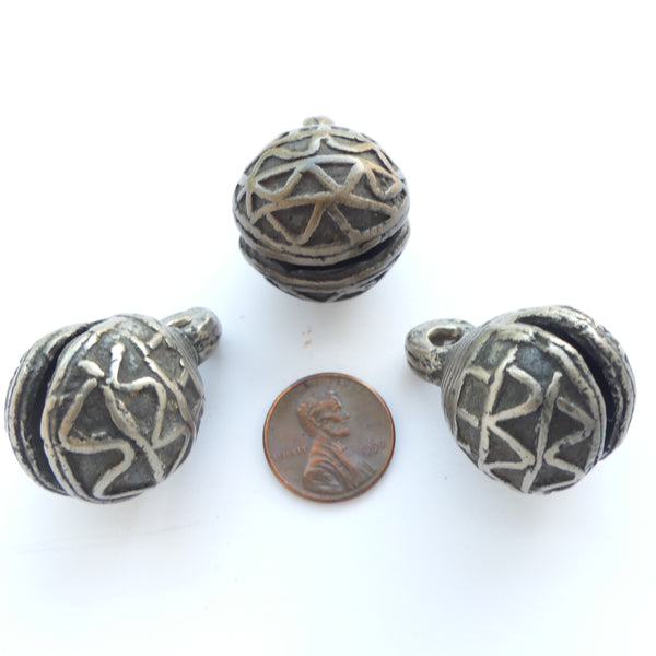 Bronze, Bells, Antique Indian 24-25mm Diameter, Sold Individually
