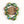 Cloisonne, Vintage Small Oval, Green with Pink Flowers, 11x9mm, Sold by Sets of 4