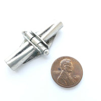 Clasp, Sterling Silver Hinge, Antique Indian for Silver Necklace, 42mm