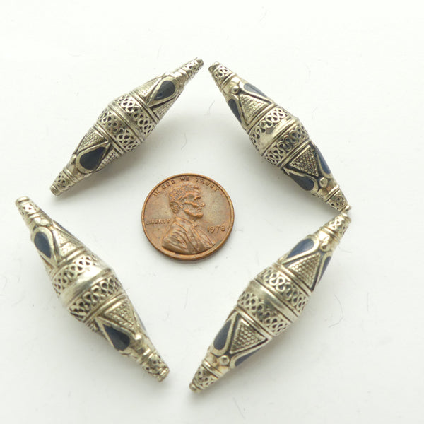 Turkoman, Bicone Beads, Small by Turkoman Staandards, 42x12mm, Sold Individually