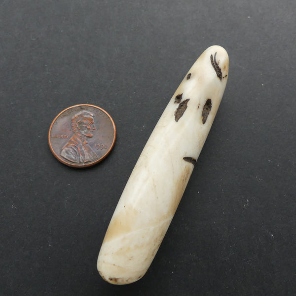 Naga, Shell Bead, Antique Chank Large Tube 2 1/2" Long