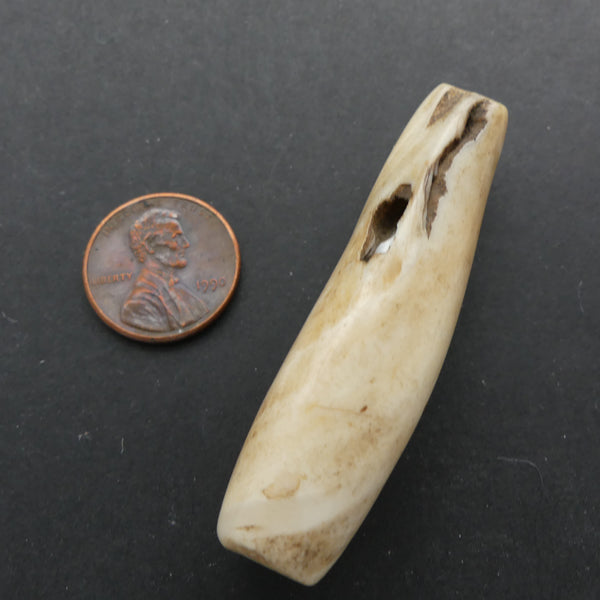 Naga, Shell Bead, Antique Chank Large Tube 2 1/4" Long