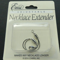 Extender for Necklaces, Silver Tone, Adds 3.5-6 inches incrementally, Package of 1