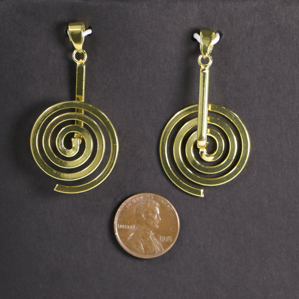 Donut Bail, Large, Gold Tone, Sold Individually, 25x48mm