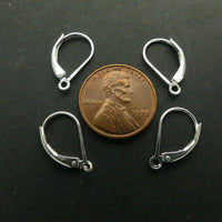 Earwires, Sterling Silver Leverback Style with Openable Loop, Sold by the Pair