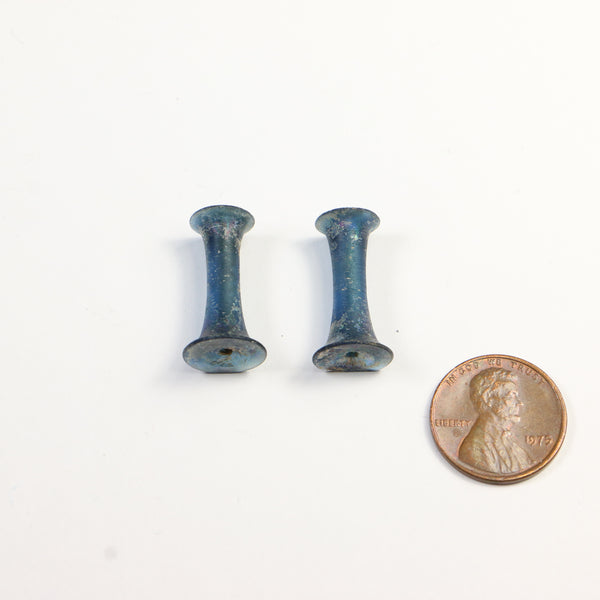 Ancient Chinese Glass Ehr-Tang (Ear Spools) 22x10mm Sold by the Pair