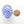 Contempo Murano Hollow Glass Beads, Oval Spiral Blue & Clear, 36x26mm