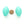 Contempo Murano Hollow Glass Beads, Oval Teal, 37x24mm, Sold Individually