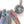 Kathleen Dustin Vintage Silk Roads Necklace, 18 Fimo Components, 23 inches Long,