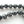 Pier Voulkos Signed Graduated Black and White Necklace, 32 Inches Long, 40 Beads