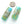 Rectangles, Slightly Domed, Turquoise & Earthtones with Metallic Threads, 40x16x6mm, Sold Individually