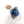 Tom Boylan Bead, Rare Small Blue on Blue Eye Bead, 27x20mm