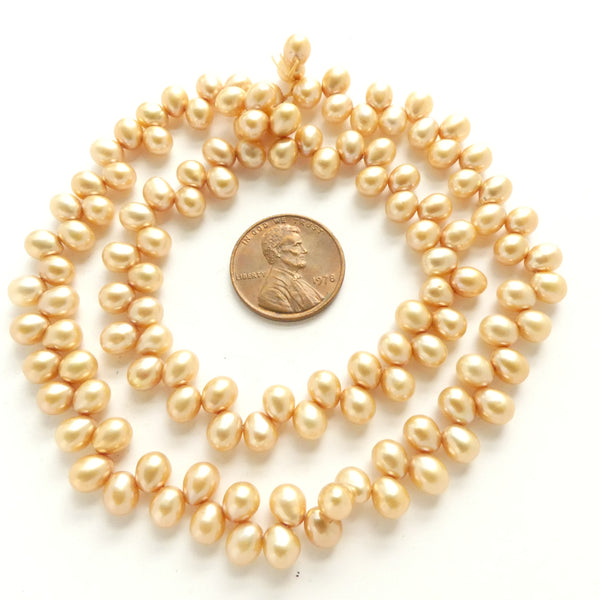 Pearls, Pink, Dancers Medium 5mm on 16-inch Strands