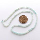 Amazonite, Faceted Round 3mm Beads on 14-inch Strands