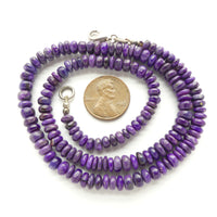 Sugilite, Rondelles 4x6mm on 16-inch Strand