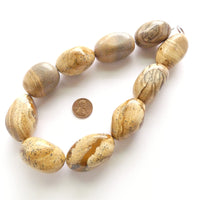 Picture Jasper, Giant Freeform Nuggets, 1.5" x 1" on 16-inch Strands