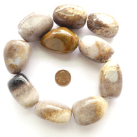 Jasper, Giant Freeform Nuggets, 1.5" x 1" on 16-inch Strands