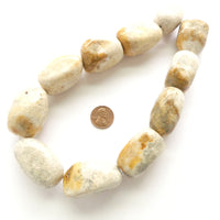 Jasper, Giant Freeform Nuggets, 1.5" x 1" on 16-inch Strands