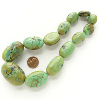 Turquoise, Freeform Nuggets, 22-42mm Long on 16-Inch Strand