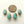 Turquoise, Teardrops Tiny Puffy, 