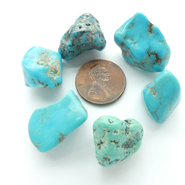 Turquoise, Large Nugget, No Holes, 12-16mm Wide, Sold in a .8 ounce Lot