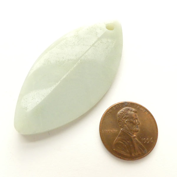 Amazonite, Pendant Shield Shape, 2 inches Long with 2mm Hole at the Top