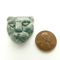Jade Pendant, Jaguar, Guatemalan 25x25mm