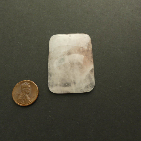 Rose Quartz, Pendant Rectangular with Hole at Top, 35x50 Inches