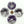 Amethyst, Variegated Purple and White, Donut (Bi), 50mm