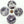 Amethyst, Variegated Purple and White, Donut (Bi), 50mm