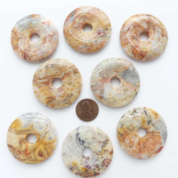Crazy Lace Jasper, Donut (Bi), 40mm