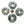 Jasper, Gray and Black, Octagon Donut, 45mm