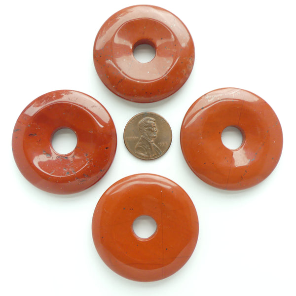 Red Jasper, Donut (Bi), 40mm